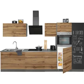 kochstation Küchenzeile KS-Trier 340 cm grau