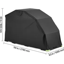 Vevor Motorrad Abdeckplane 2790x1095x1600 mm Zeltgarage