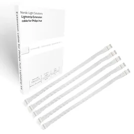 Light Solutions Kabel für Philips Hue LightStrip V4 15W weiß 15 cm 5 St.
