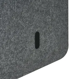 Beliani Schreibtischtrennwand FOLDY 120 x 50 cm Dunkelgrau