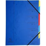 Exacompta Ordnungsmappe 7-tlg A4 Blau