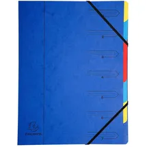 Exacompta Ordnungsmappe 7-tlg A4 Blau