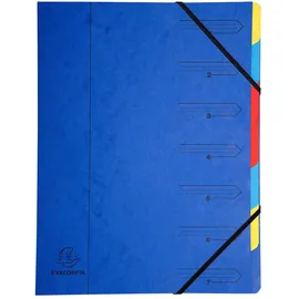 Exacompta Ordnungsmappe 7-tlg A4 Blau