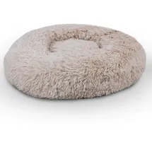 BestLivings Haustierbett Fluffy Ø50cm Beige Hundekissen Öko-Tex Hundebett Katzenbett