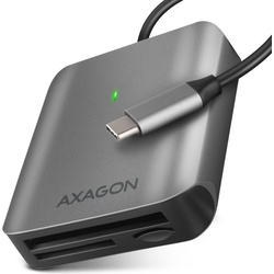 Axagon CRE-S3C Externer Kartenleser USB-C 3.2 Gen 1, 3-Slot (USB 3.2), Speicherkartenlesegerät, Grau