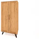 byoak Kleiderschrank GOLO aus Massivholz, Naturgeölt