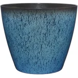 classic home & garden Classic Home and Garden Vogue Pflanztöpfe mit Keramik-Qualitäts-Finish – Moderne Blumentöpfe drinnen/draußen – UV-beständige Veranda-Übertöpfe – dekorativer Topf für Blumen/Kräuter (20,3 cm, Indigo)