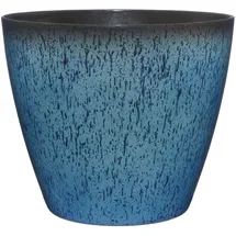 classic home & garden Classic Home and Garden Vogue Pflanztöpfe mit Keramik-Qualitäts-Finish – Moderne Blumentöpfe drinnen/draußen – UV-beständige Veranda-Übertöpfe – dekorativer Topf für Blumen/Kräuter (20,3 cm, Indigo)