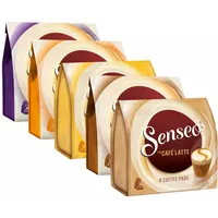 SENSEO KAFFEEPADS Creamy Collection Set, Milchkaffee, Milch Kaffee Pad, 5 Sorten