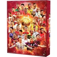 Shnbkls Fußball-Adventskalender 2024, Fußball-Geschenke für Jungen, Weihnachtsdekoration, Fußball-Set, 24-Tage-Weihnachts-Countdown-Kalender, enthält 24 Fußball-Zubehör-Geschenke für die Fans (1Set)