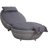 Gartensessel Magic Apple white wash Polyrattan Sessel Sonnenliege Gartenmöbel