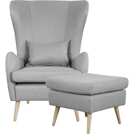 Home Affaire Polstergarnitur Charles 78 x 118 x 152 cm Grau