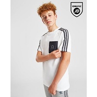 adidas Originals Mix Fabric T-Shirt Junior, White, 7-8Y