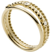 Fossil Ring Für Frauen Vintage Iconic, Höhe: 7,4mm Gold-Edelstahl-Ring, JF03801710