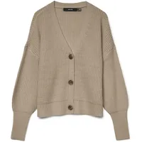 Vero Moda VMLEA LS V-Neck Cuff Cardigan Braun XS