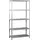 Simonrack Schwerlastregal, Lagerregal, 180x80x30 Metallregal, Kellerregal, Biegestelle 100 kg, 5 Fachböden, Grau) - Comfort