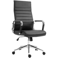 Svita OFFICE COMFORT Bürostuhl Drehstuhl Chefsessel Schreibtischstuhl Kunstleder Schwarz