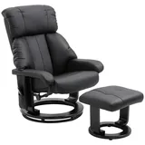 Homcom Massagesessel,, schwarz Kunststoff, Metall, 80x102x76 cm, Wohnzimmer, Sessel, Relaxsessel