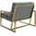 s-style möbel Loungesessel Tampa Samtstoff 0 x 0 x 0 cm Grau