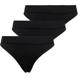 Only T-String 3 St. Schwarz M