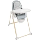 Chicco Polly Armonia, Kinderhochstuhl für Babys von der Geburt bis 40 kg, Hochstuhl mit verstellbarer Höhe und Fußstütze, Kompakt verstaubar, Modernes Design