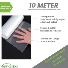 varivendo Fallrohrprovisorium 10m Regenrohrschlauch Dachrinnenersatz Wasserablaufschlauch