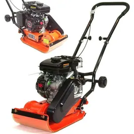 Apex Digital Rüttelplatte 52kg Verdichter 8 kN Rüttler Set PU-Matte Fahrwerk 56119