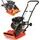 Apex Digital Rüttelplatte 52kg Verdichter 8 kN Rüttler Set PU-Matte Fahrwerk 56119