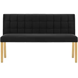 vidaXL Bank 140 cm Schwarz Samt