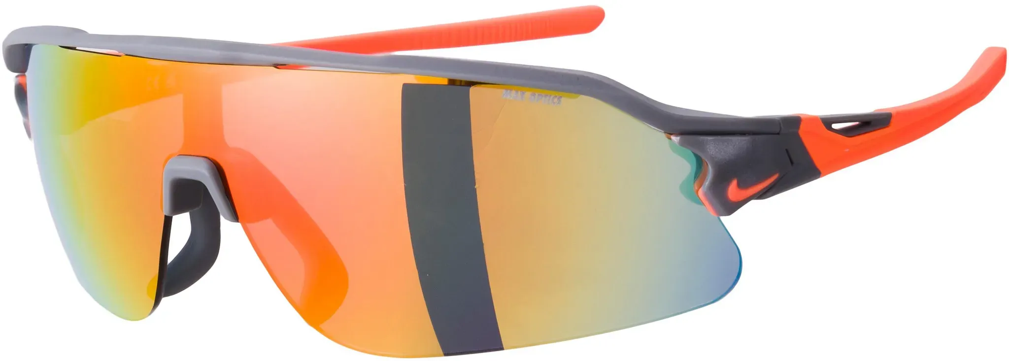 Nike FLYFREE SHIELD E Brille in matte smoke grey-orange-clear, Größe Einheitsgröße - grau