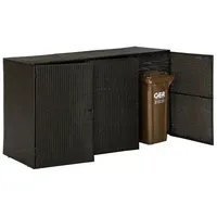 Merxx Mülltonnenabdeckung 193,5 x 64,5 x 108 cm braun