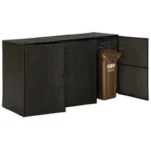 Merxx Mülltonnenabdeckung 193,5 x 64,5 x 108 cm braun