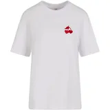miss tee Heart Cherries EMB | Weiß - M