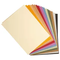 Clairefontaine 960450C Ries mit 100 Blatt Zeichenpapier Tulipe, 160g, DIN A4, säurefrei, 100% Zellulose, 1 Ries, 24 Pastellfarben sortiert