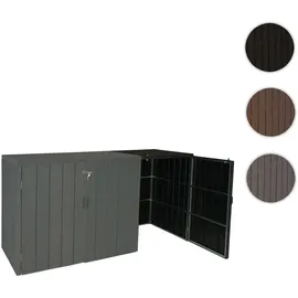 MCW Mülltonnenbox J28-XL-1-2er anthrazit