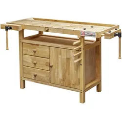 HOLZMANN-MASCHINEN Hobelbank »WB138C«, 3 Schubladen, natur - beige
