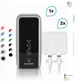 Blanc HYGIENIC SET: SENSOR Spender für Toilettensitzreinigung Cosmos versch. Farben+2x 1-Liter Toilettensitzreinigungsschaum - PRODUKTSET