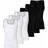 Boss Tank Top RibClassic Schwarz/Weiß L