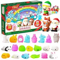 LuxusKollektion Spielzeug-Adventskalender Adventskalender 2023 Kinder Weihnachten Mochi Tier Squishys 24 Tage
