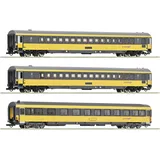 Roco 3-tlg. Set: Reisezugwagen Regiojet 6200082 H0