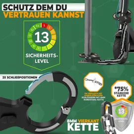 MIVELO Handschellenschloss 90cm Kettenschloss