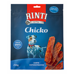 9 x 250 g | Rinti | Zarte Entenstreifen Chicko | Snack | Hund