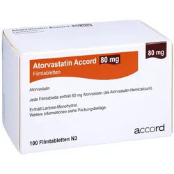 Atorvastatin Accord 80 mg Filmtabletten 100 St