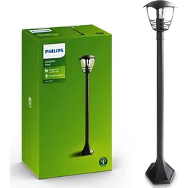 Philips Wegeleuchte Aluminium, Kunststoff, Metall 99,5 cm E27 1x60W schwarz