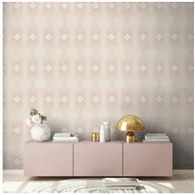 A.S. Création Retro Chic Vliestapete 53 cm x 900 cm 1 St Beige/Rosa 395324