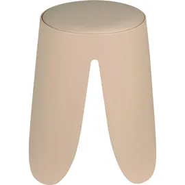 Wenko Badhocker Comiso beige matt, belastbar bis 180 kg
