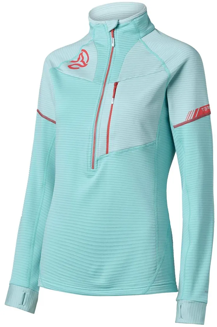 Ternua Swift 1/2 Zip W aqua duck blue (1356) M