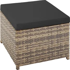 Tectake Rattan Set 8-tlg. Natur