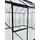 Vitavia Gewächshaus-Seitenfenster V (Passend für: Gewächshaus Venus/Apollo/Calypso/Freya/Diana/Uranus/Cassandra/Merkur/Mars/Sirius, Aluminium, Schwarz, Mit Einscheibensicherheitsglas)