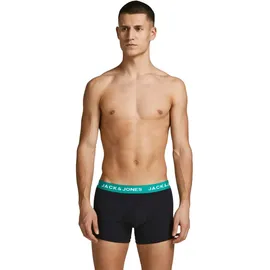 JACK & JONES JACHUEY TRUNKS Schwarz/Rot/Blau/Petrol XL 10er Pack
